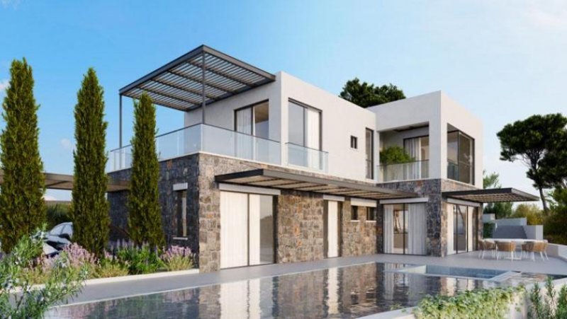 Plaka bei Chania Kreta, Plaka: Neubau-Projekt! Moderne Luxusvilla mit Meerblick zu verkaufen Haus kaufen